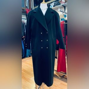Fen-nelli long wool vintage coat